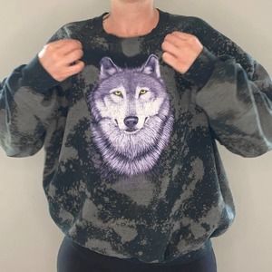 vintage wolf sweatshirt